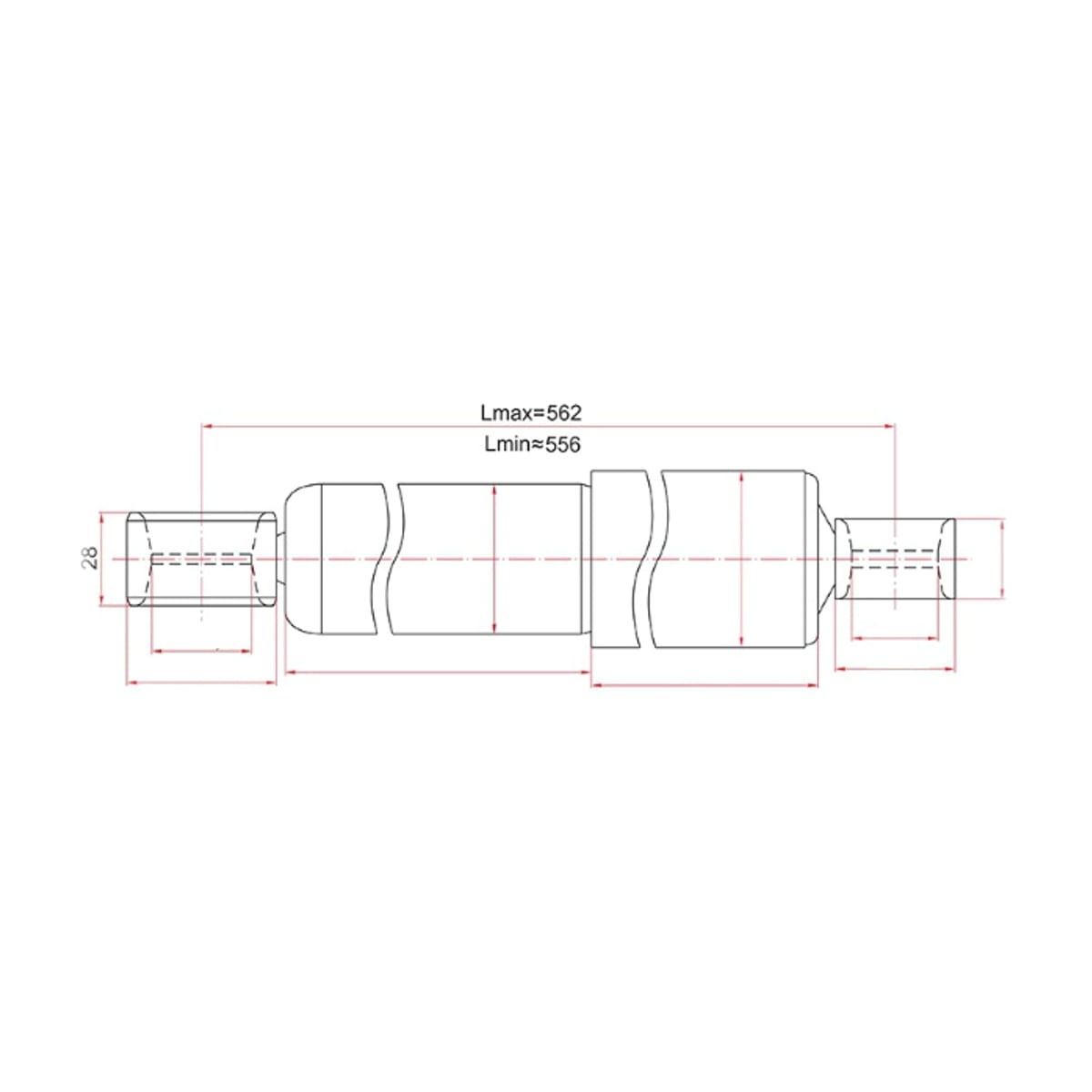 SAT Амортизатор Toyota Hiace 89-04 / Dyna 84-99 (Сзади/ Справа=Слева) ST4853180738