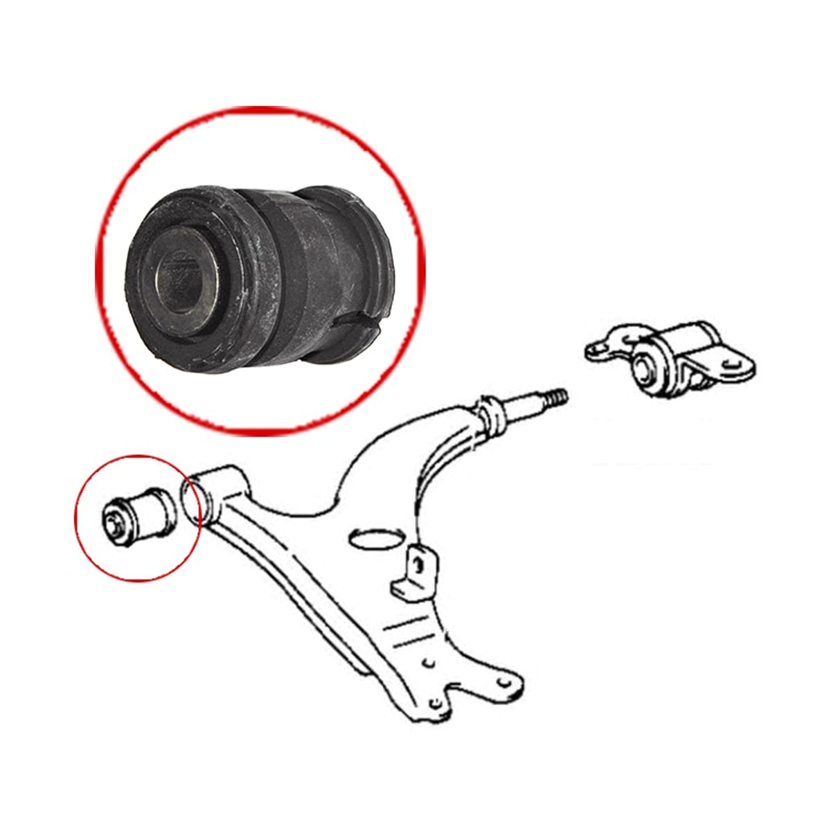 SAT Сайлентблок рычага Toyota RAV4 (XA10) 94-00 ST4865442020