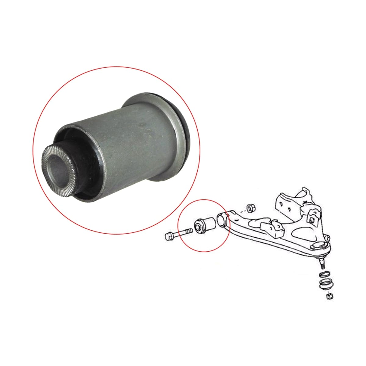 SAT Сайлентблок рычага Toyota Land Cruiser (J100) 98-07 / Lexus LX 98-07 ST4865460020