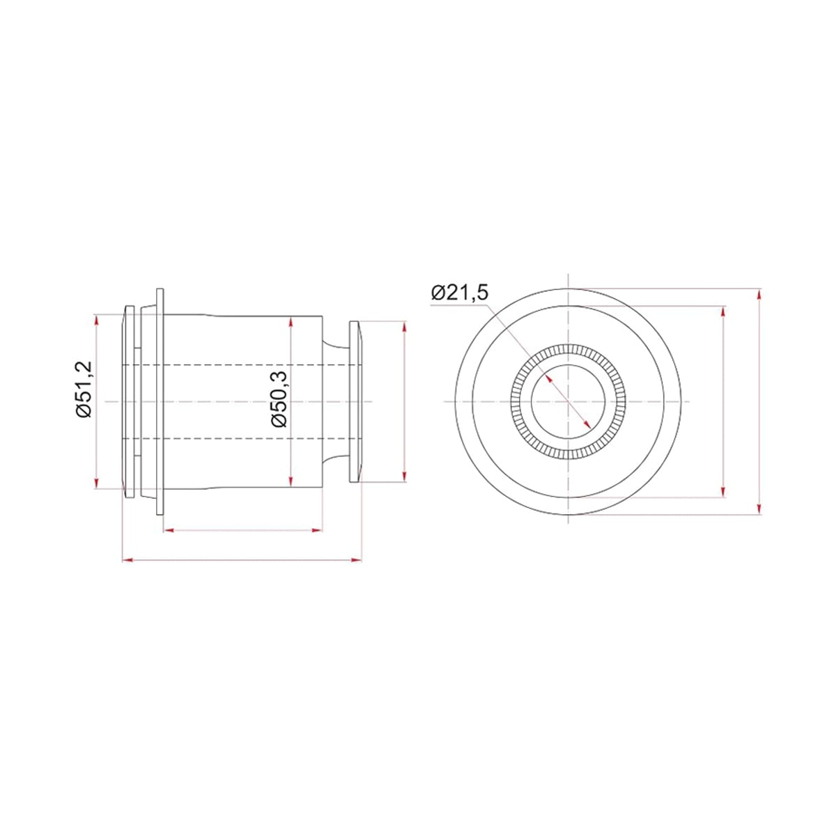 SAT Сайлентблок рычага Toyota Land Cruiser Prado (J120,J150) 02-24 / Lexus GX 09-23 ST4865460050