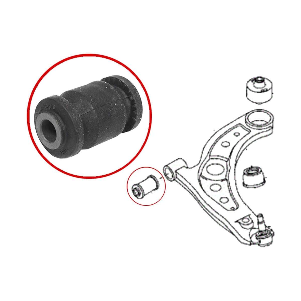 SAT Сайлентблок рычага Toyota Passo 04-10 / RAV4 00-05 ST48654B2010