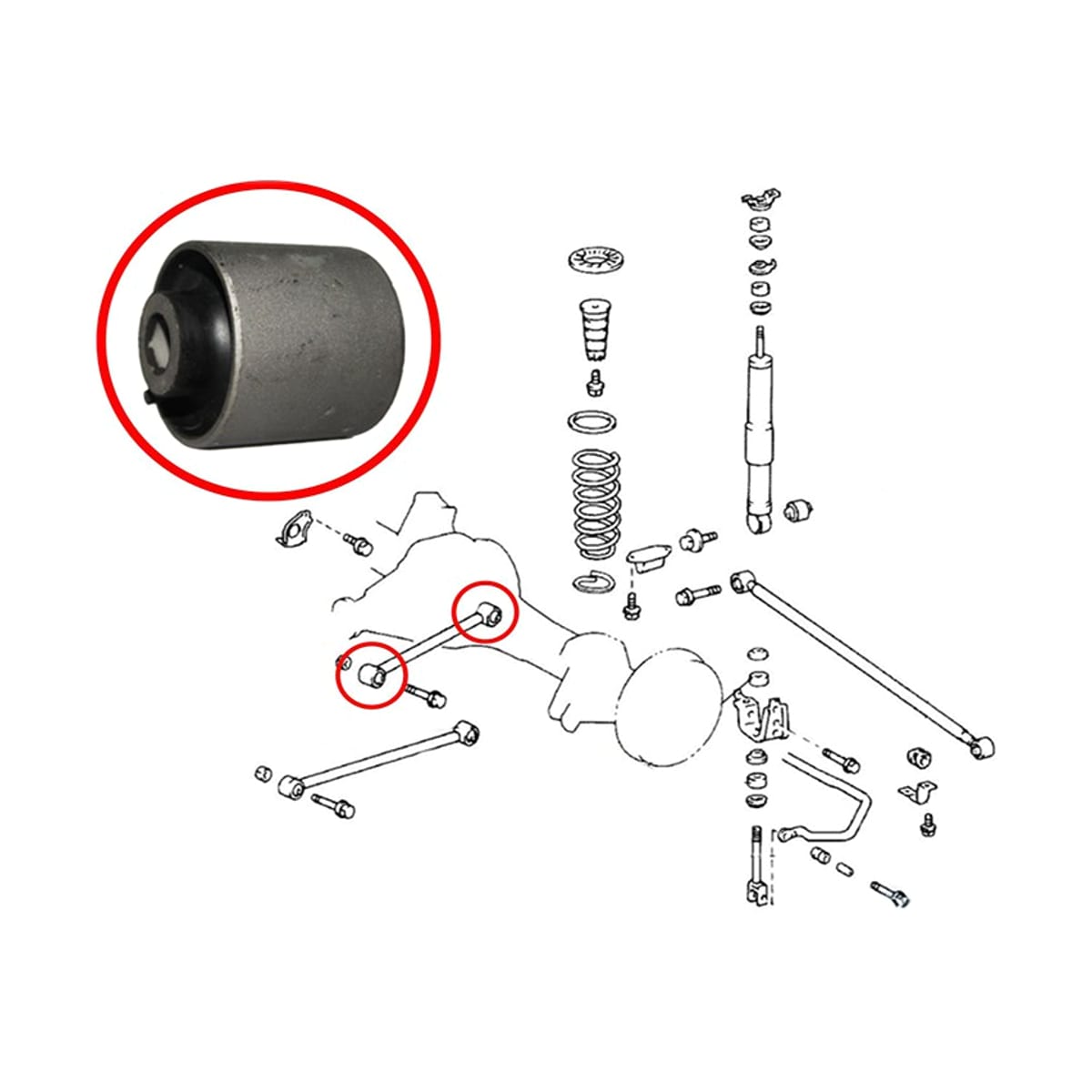 SAT Сайлентблок рычага Toyota Land Cruiser (J100) 98-07 / Lexus LX 98-07 ST4870260090