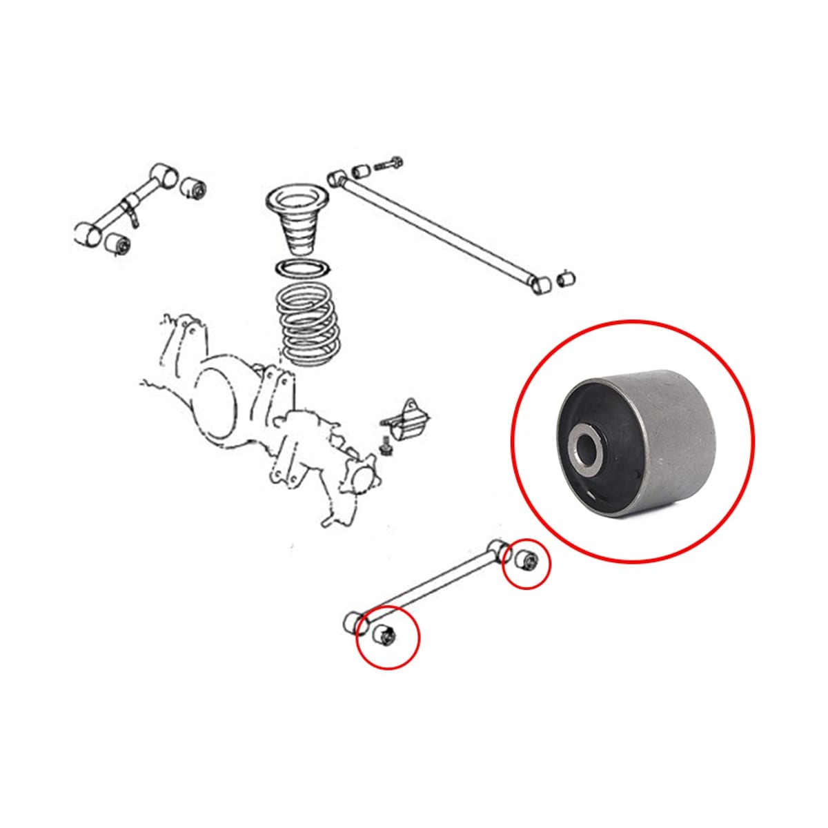 SAT Сайлентблок рычага Toyota Land Cruiser (J200) 07-21 / Lexus LX 07-23 ST4870260140