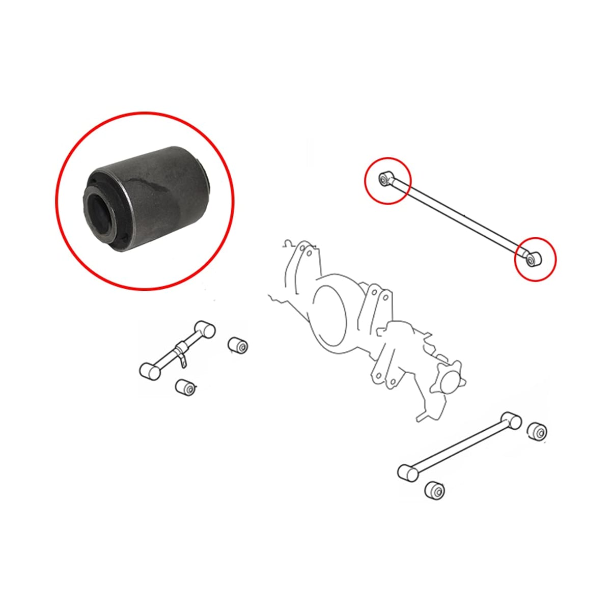 SAT Сайлентблок рычага Toyota Land Cruiser (J200) 07-21 / Lexus LX 07-23 ST4874060150B