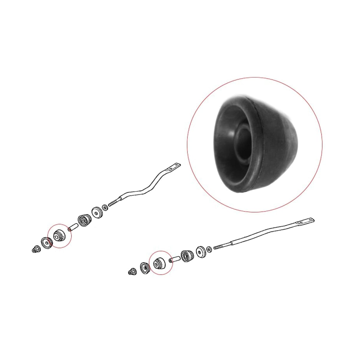 SAT Втулка реактивной тяги Honda Accord 93-03 / Acura TL 96-03 ST51391SM4013