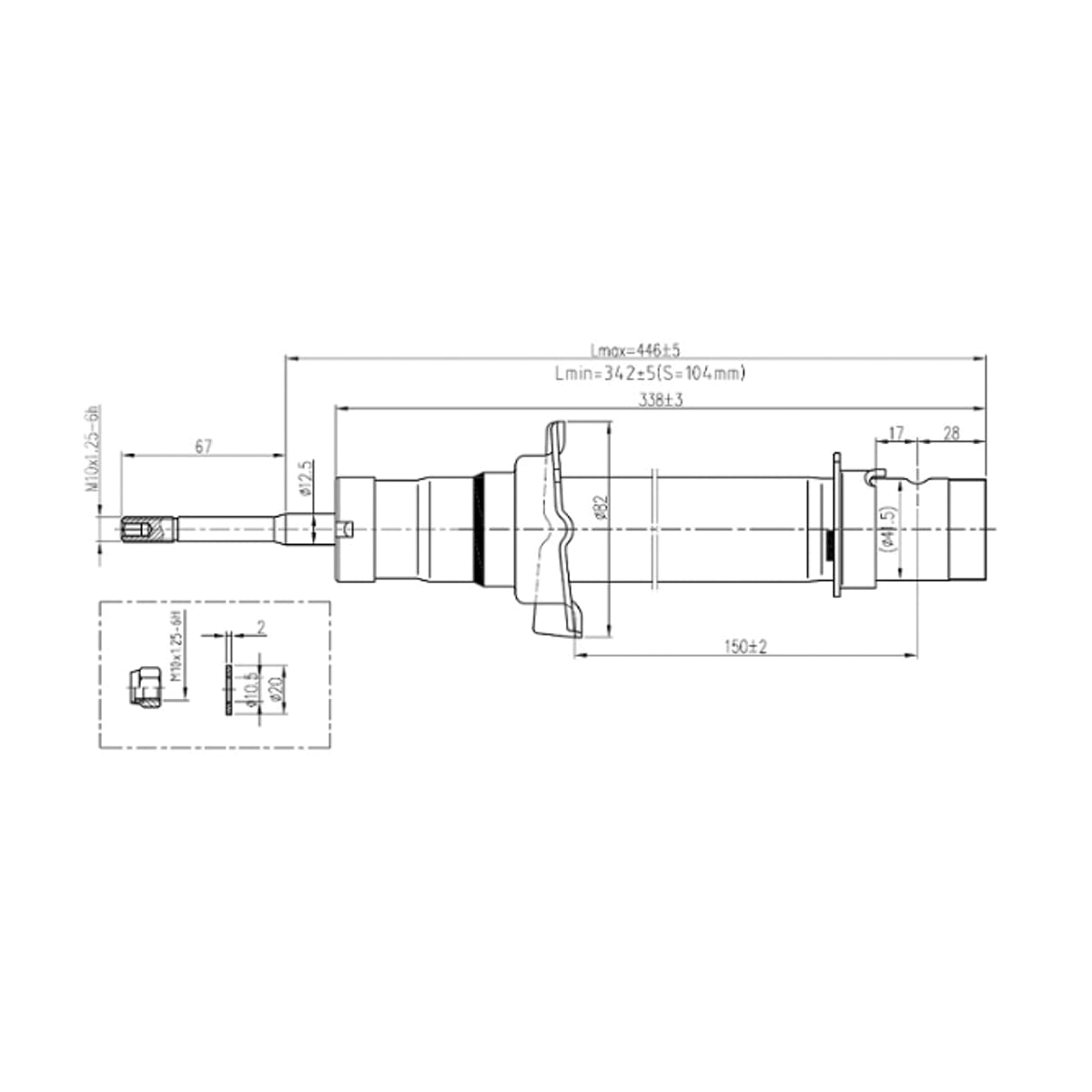 SAT Стойка передняя Honda CR-V 95-01 (Справа=Слева) ST51605S10A01