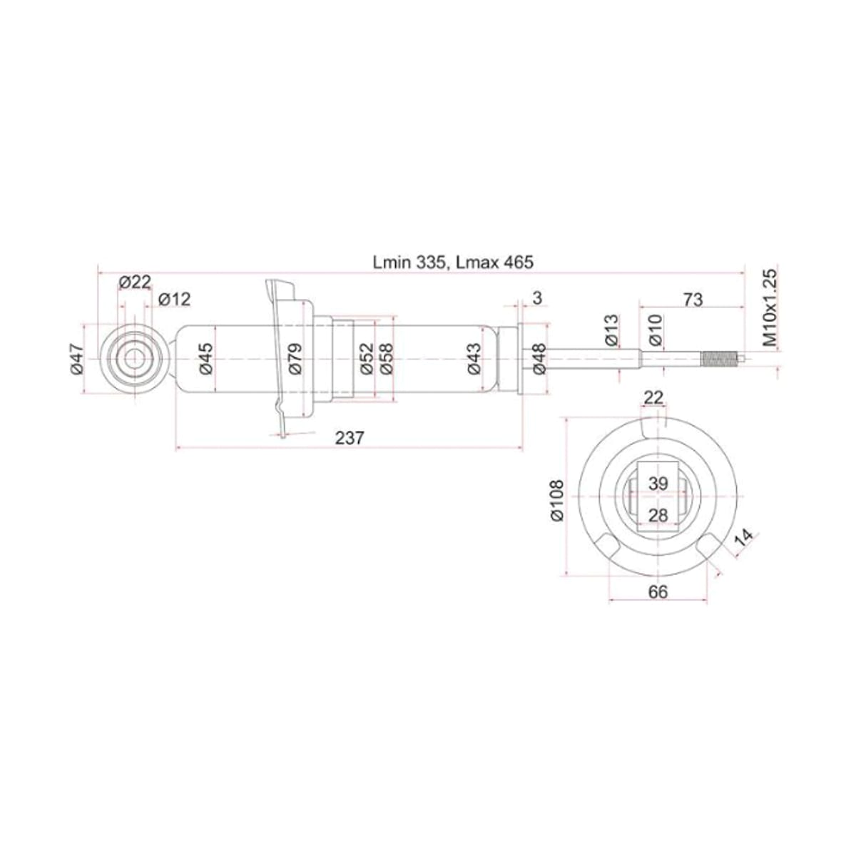 Деталь Стойка задняя Honda Civic 00-06 / Civic Ferio 00-03 (Справа=Слева) SAT