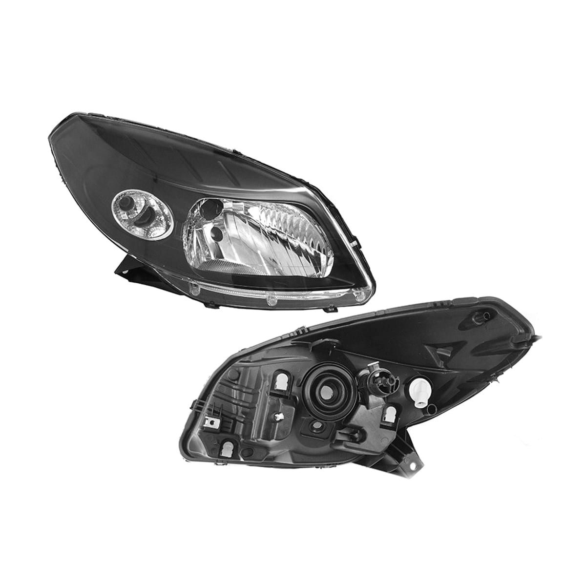 SAT Фара Renault Sandero Stepway 10-14 (Справа/ Галоген/ Ручная регулировка)