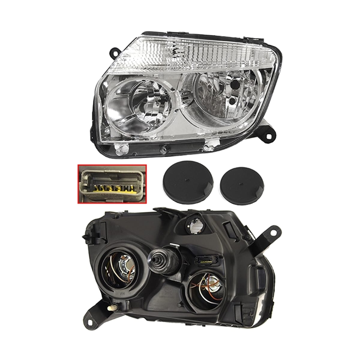 SAT Фара Renault Duster 10-15 (Слева/ Галоген/ Ручная регулировка) ST5511186LLDEM1
