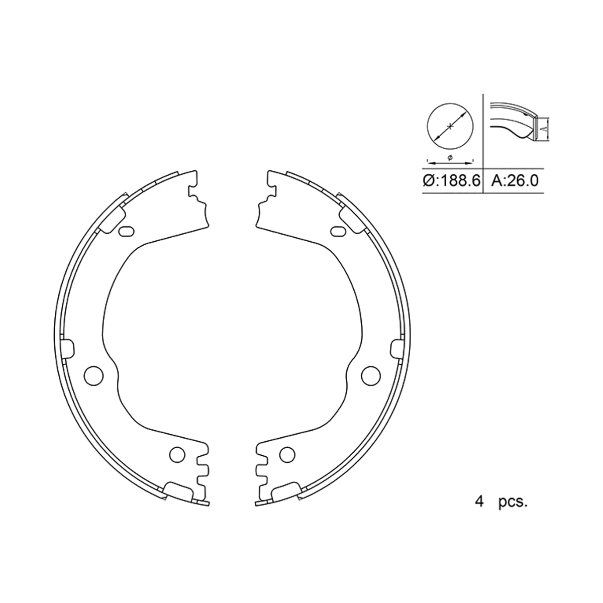 SAT Колодки тормозные барабанные (Сзади/ Стояночный тормоз) Hyundai Santa Fe 05-12 / Tucson 15-19 ST583052PA10