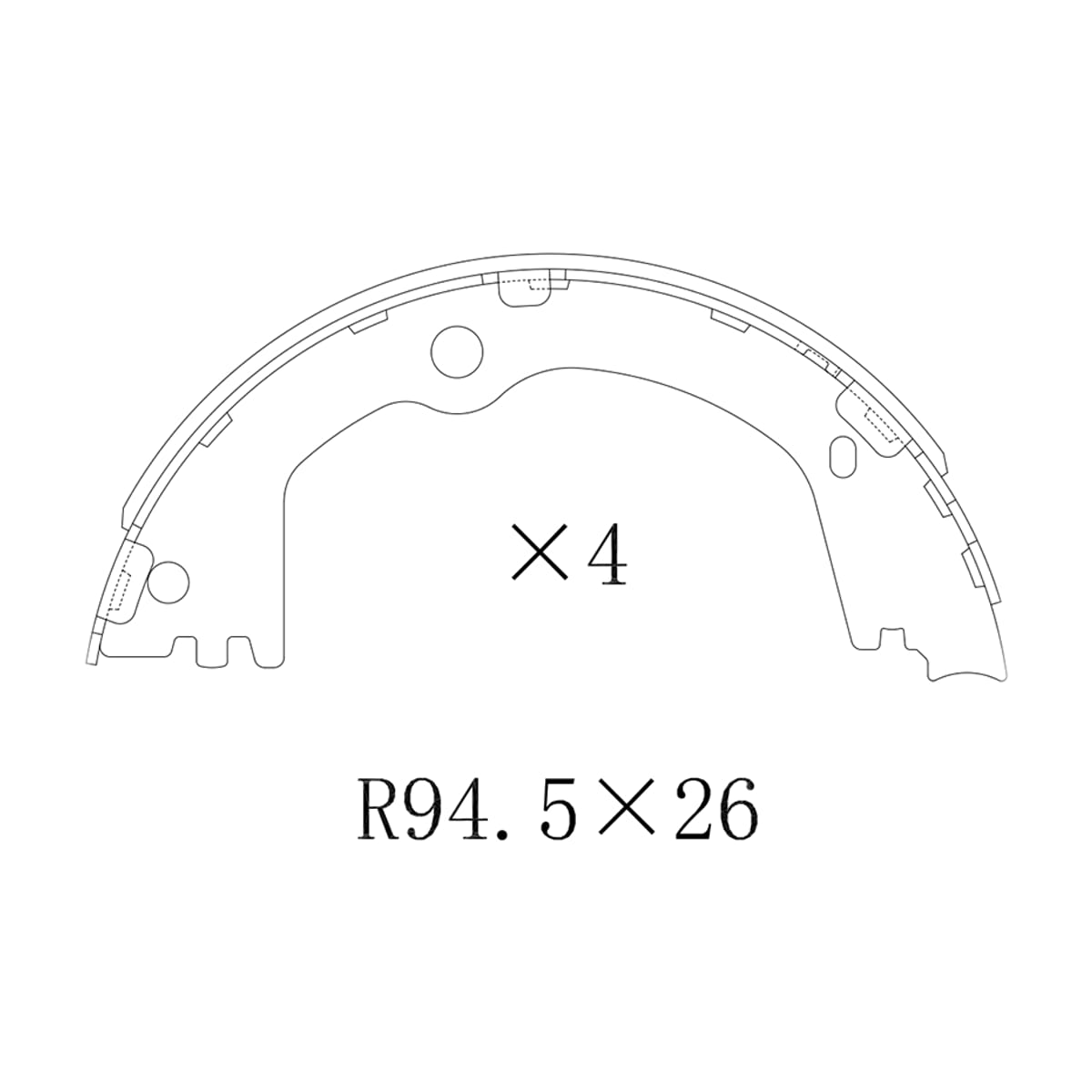 Деталь Колодки тормозные барабанные (Сзади/ Стояночный тормоз) Hyundai Santa Fe 12-19 / Kia Sorento 09-13 SAT