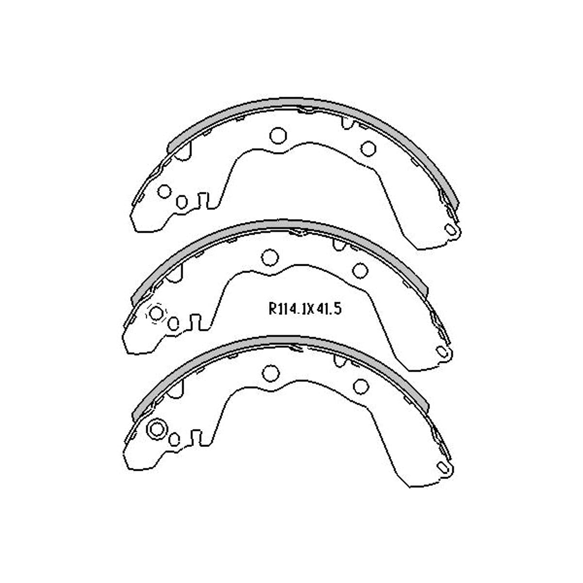 SAT Колодки тормозные барабанные Mitsubishi Lancer 95-01 / Aspire 98-02 ST58305M2A10