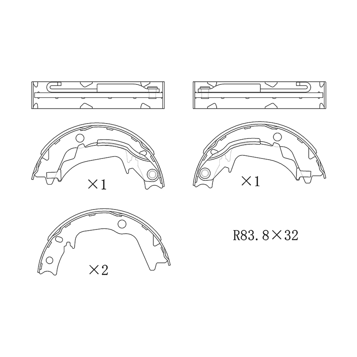 SAT Колодки тормозные барабанные (Стояночный тормоз) Hyundai Sonata 98-13 / Kia Soul 08-16