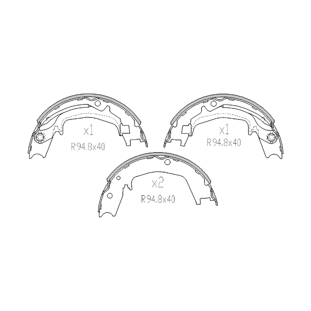 SAT Колодки тормозные барабанные Hyundai Elantra 06-12 / Santa Fe 00-12 ST5835038A00