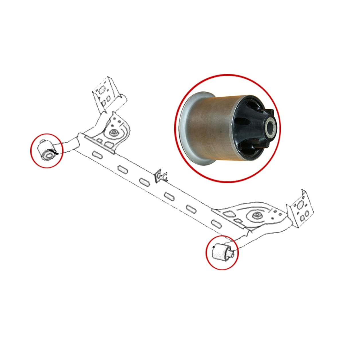 SAT Сайлентблок балки Renault Arkana 18- / Duster 10-21