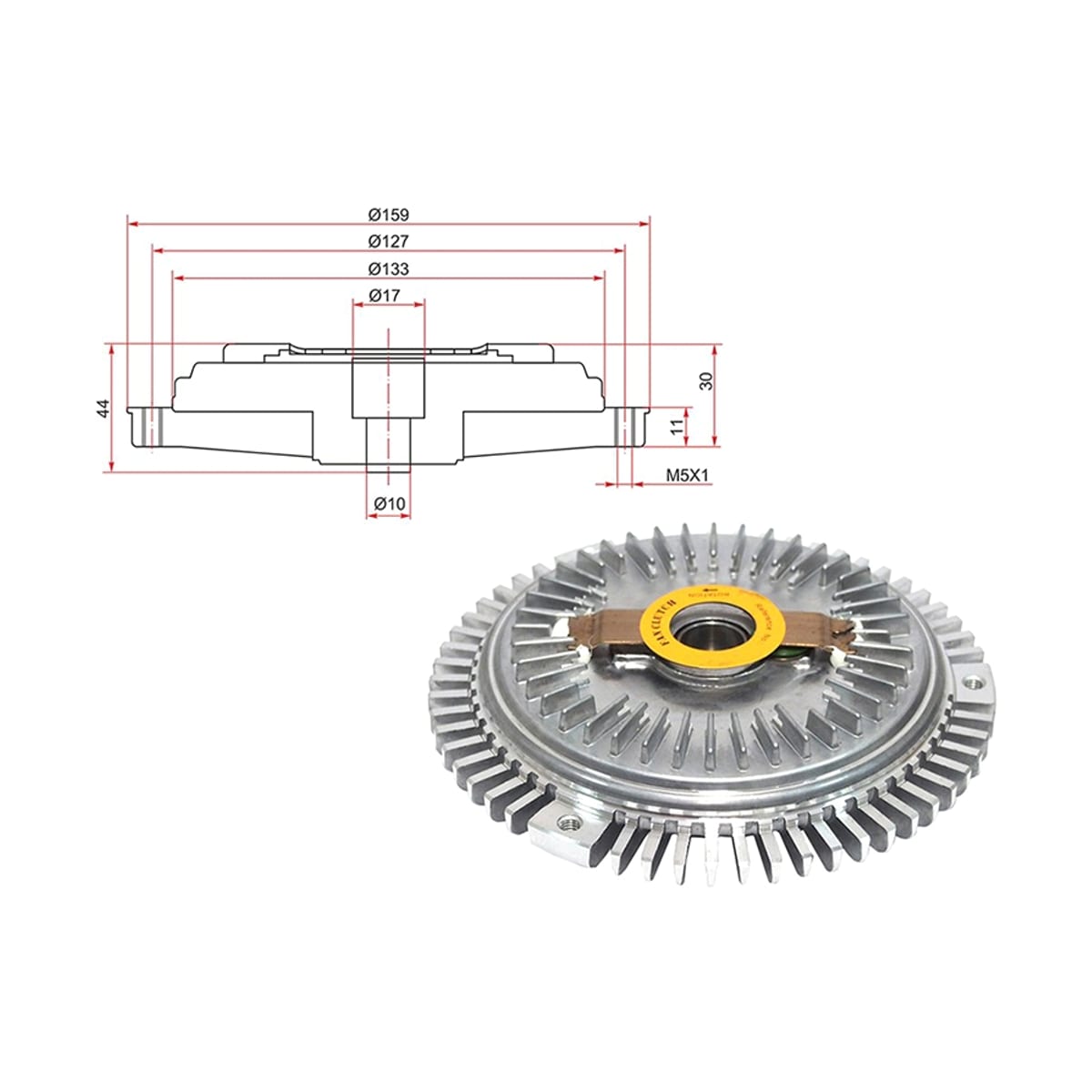 SAT Вискомуфта SsangYong Korando 96-06 / Musso 98-05 ST6612003922