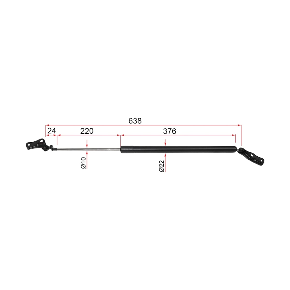 SAT Амортизатор крышки багажника Toyota Estima 00-05 / Previa 00-07 (Справа) ST6895028200