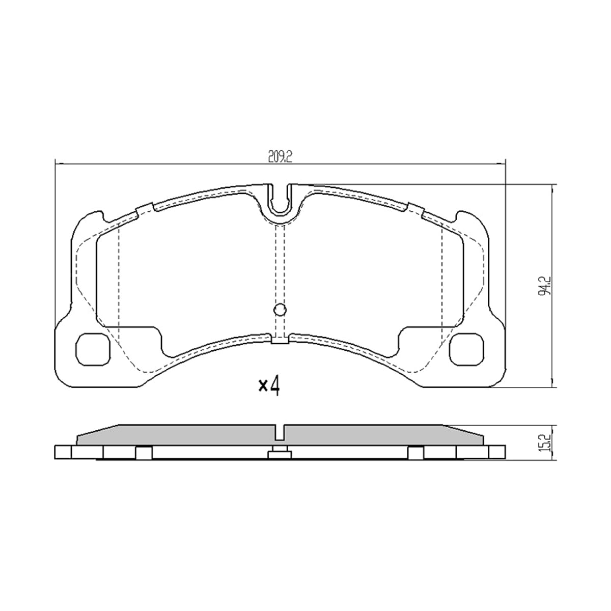 SAT Колодки тормозные (Спереди) Volkswagen Touareg 02-18