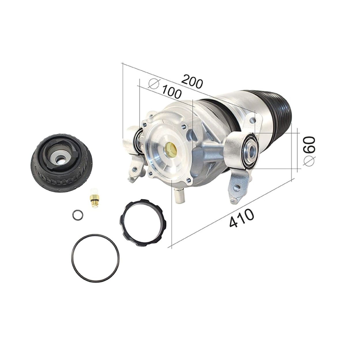 SAT Подушка пневмоподвески Audi Q7 05-19 / Volkswagen Touareg 10-18 ST7P6616019H