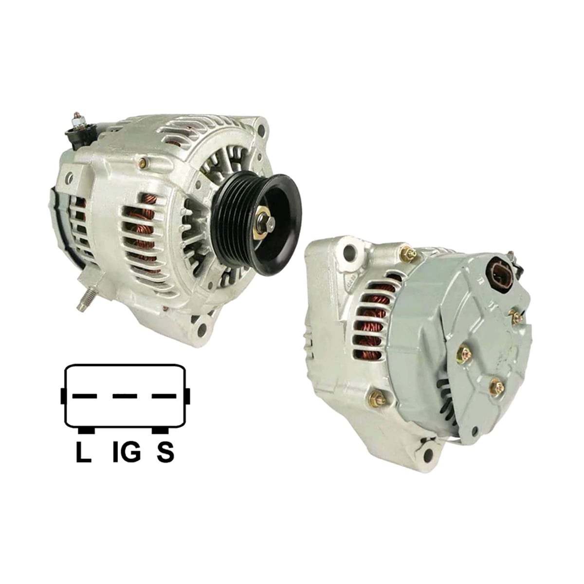 SAT Генератор Toyota Land Cruiser (J100) 98-07 / Lexus LX 98-07 (2UZFE 12V 100A)