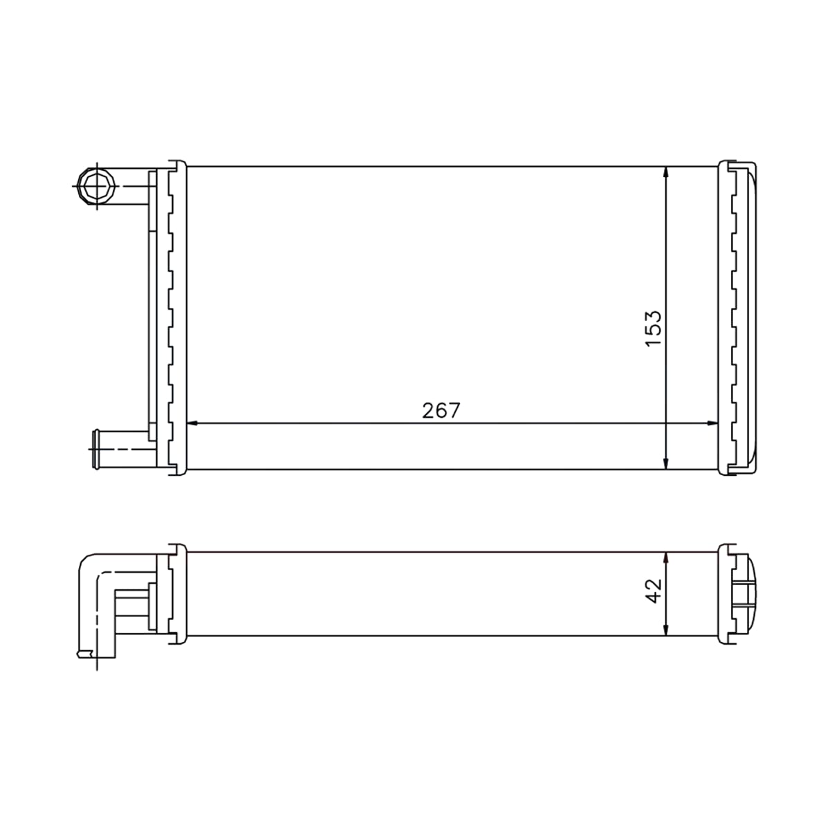SAT Радиатор отопителя салона Mercedes-Benz G-Class 79-12 / T1 76-96 ST870038