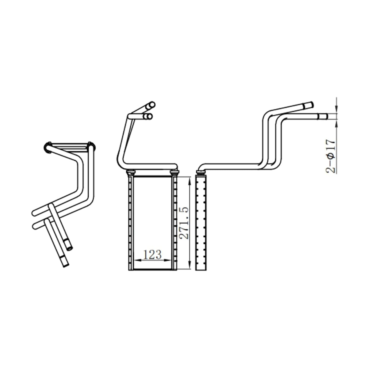 SAT Радиатор отопителя салона Toyota Land Cruiser Prado (J120) 02-09 / Lexus GX 02-09 ST870062