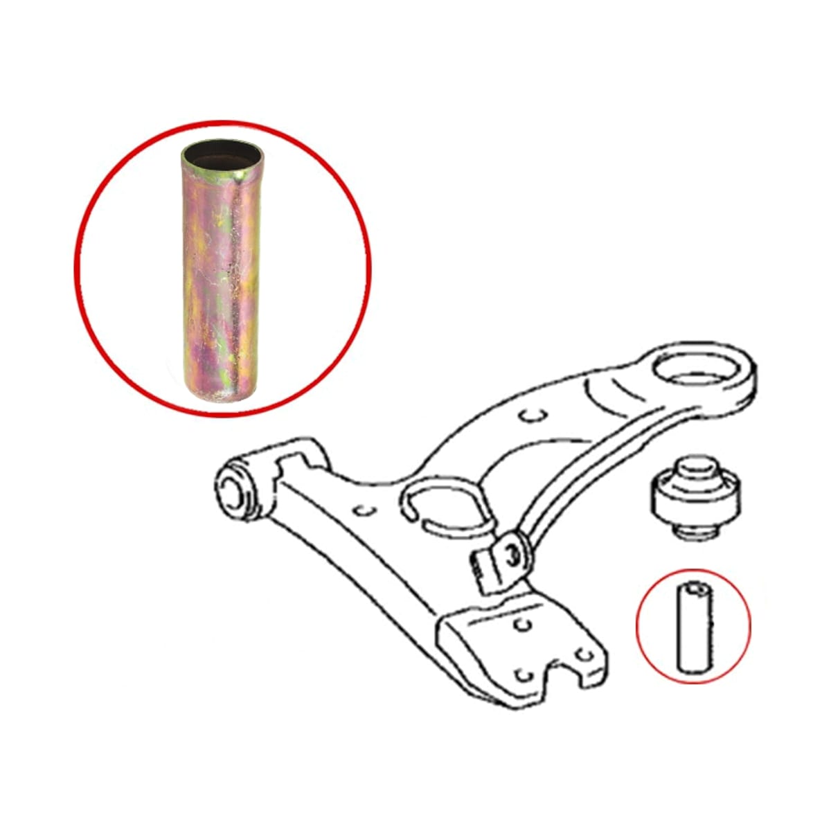SAT Втулка сайлентблока Toyota Caldina (T190,T210) 92-02 / Ipsum 96-01 ST9038919003