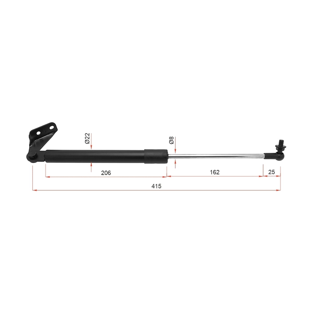 SAT Амортизатор крышки багажника Nissan Tiida 04-14 / Tiida Latio 04-12 (Слева) ST90451EL000