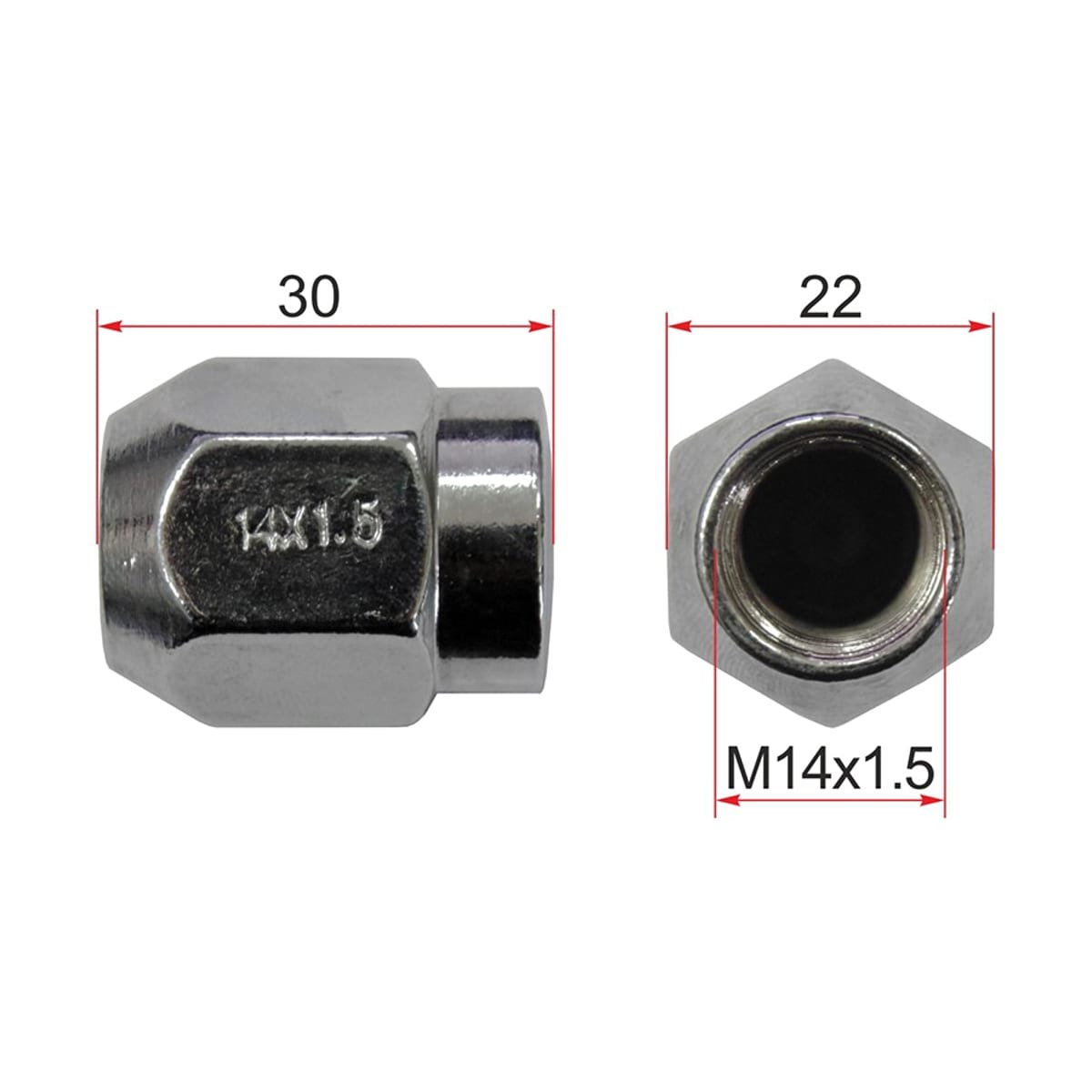 SAT Гайка колесная Toyota Land Cruiser (J100,J200) 98-21 / Dyna 95-99 (22,00) ST9094201101