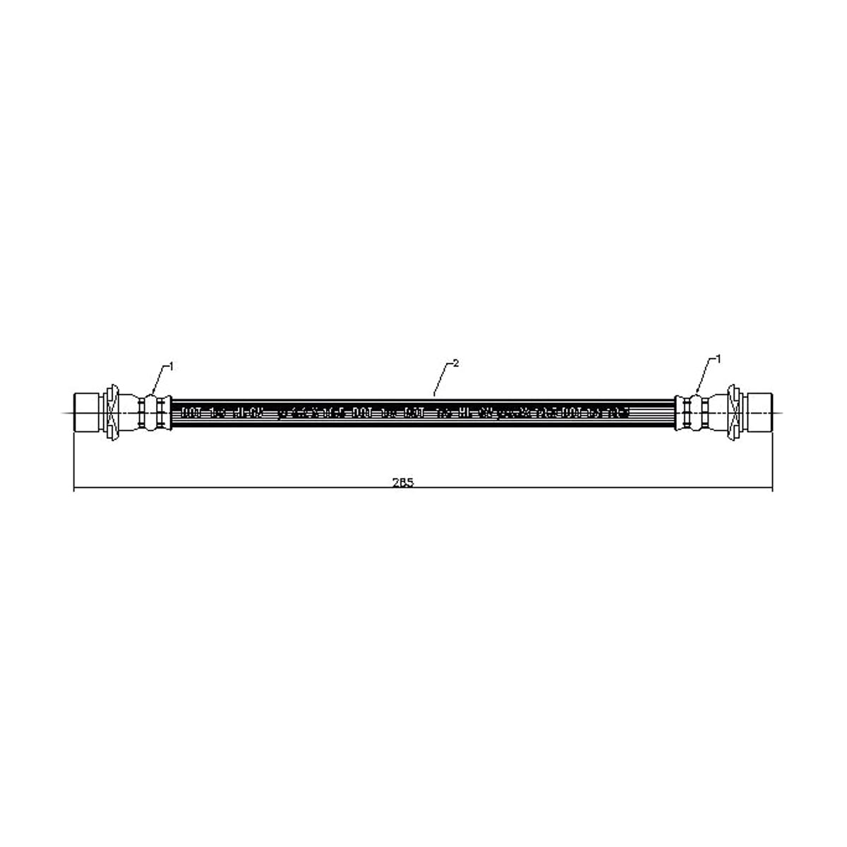 SAT Шланг тормозной (Спереди) Toyota Land Cruiser Prado (J120,J150) 02-17 / Lexus GX 02-19 ST9094702D35