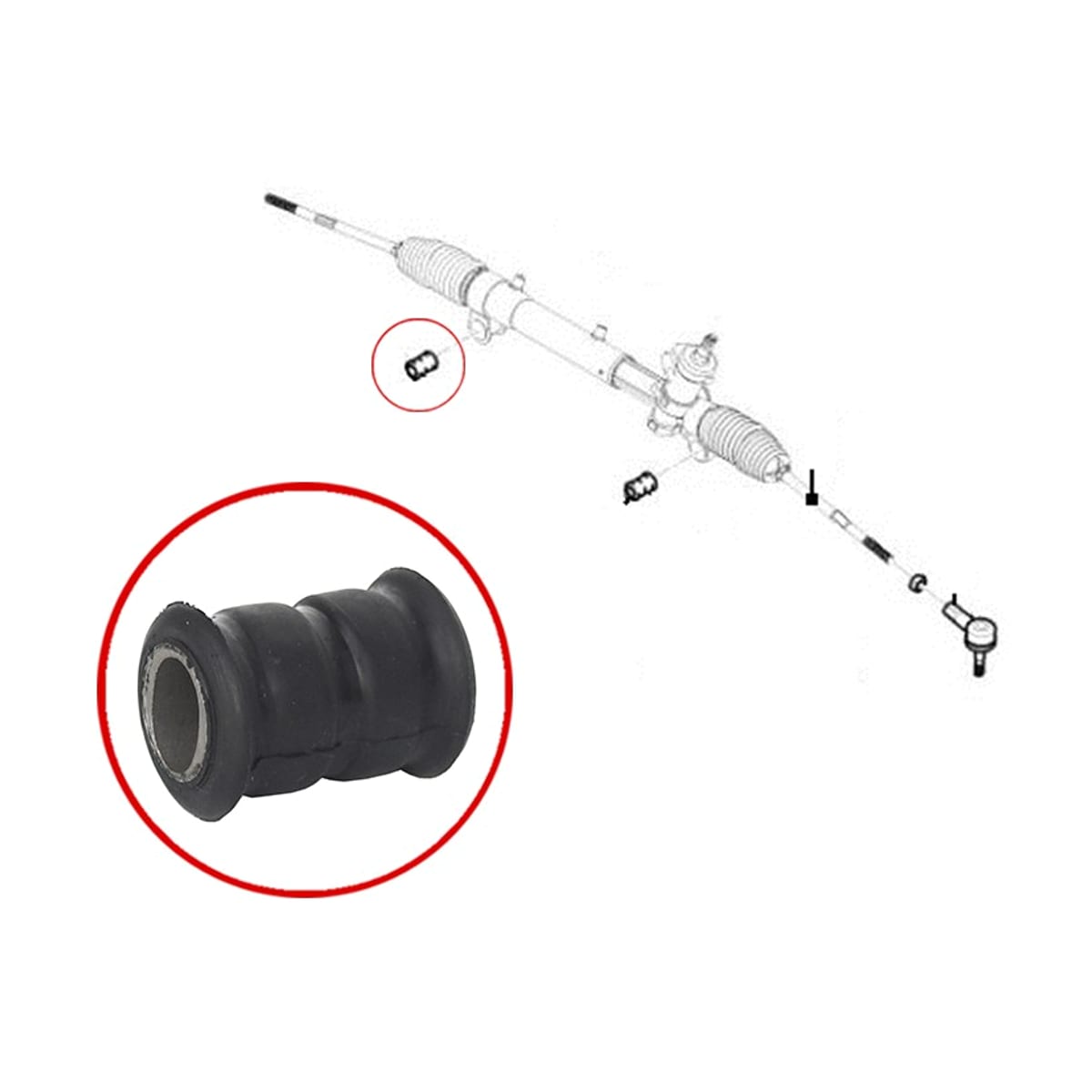 SAT Сайлентблок рулевой рейки Chevrolet Captiva 06-15 / Opel Antara 06-15 ST93743423B
