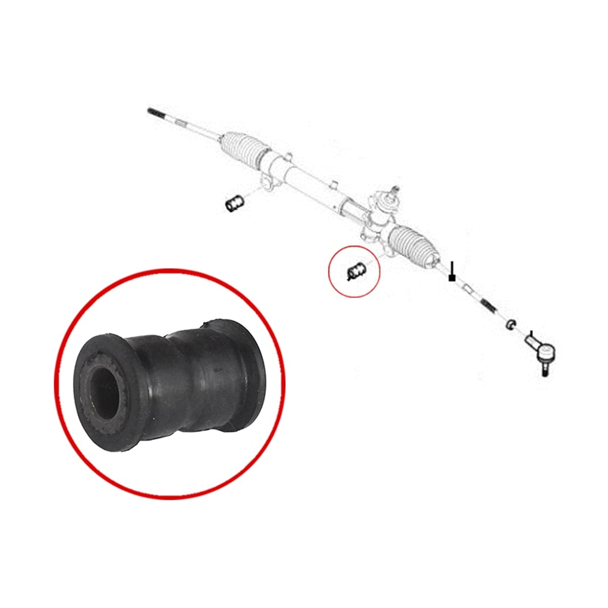 SAT Сайлентблок рулевой рейки Chevrolet Captiva 06-15 / Opel Antara 06-15 ST93743424B