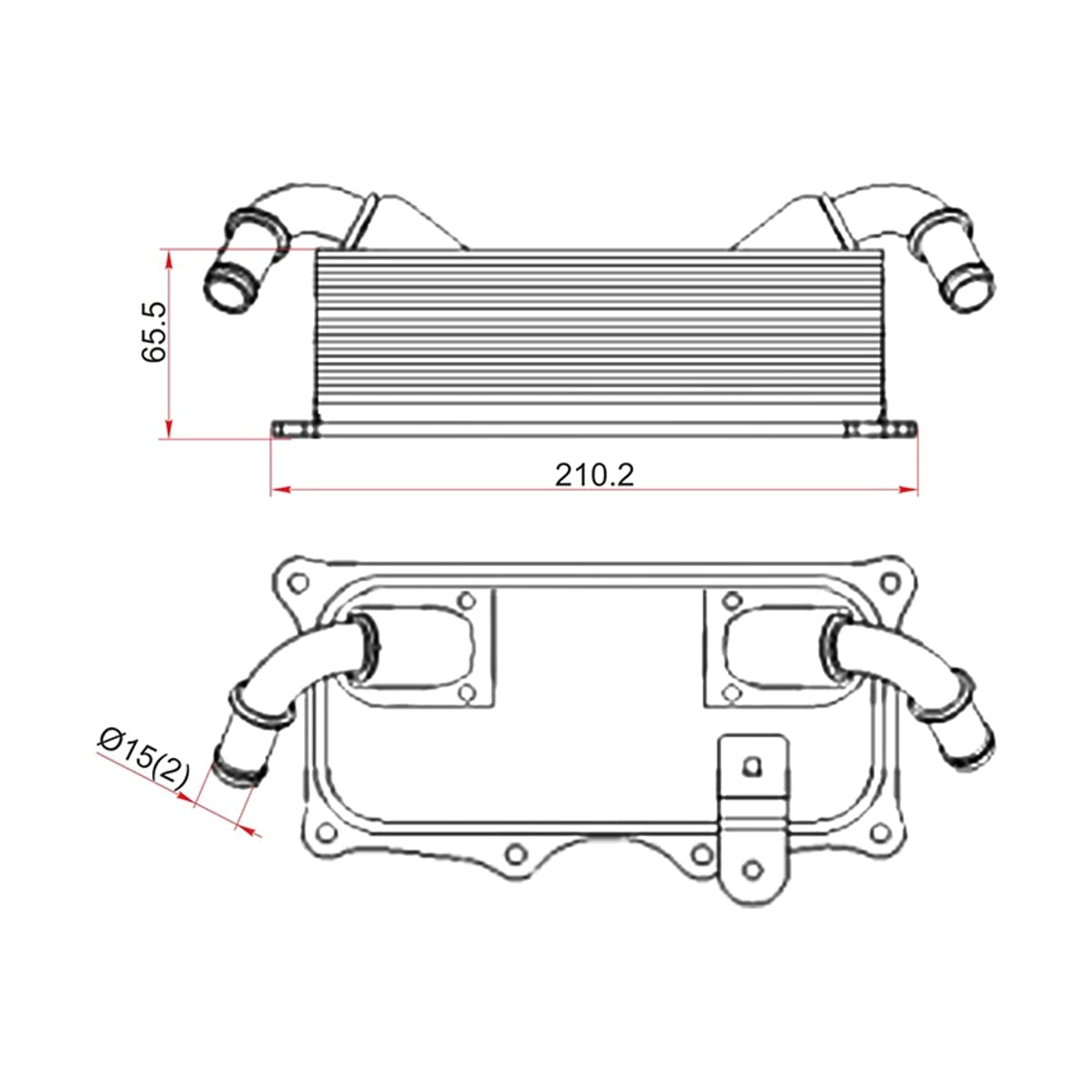SAT Радиатор масляный Porsche Cayenne 10-18 / Panamera 09-16 ST94810728122