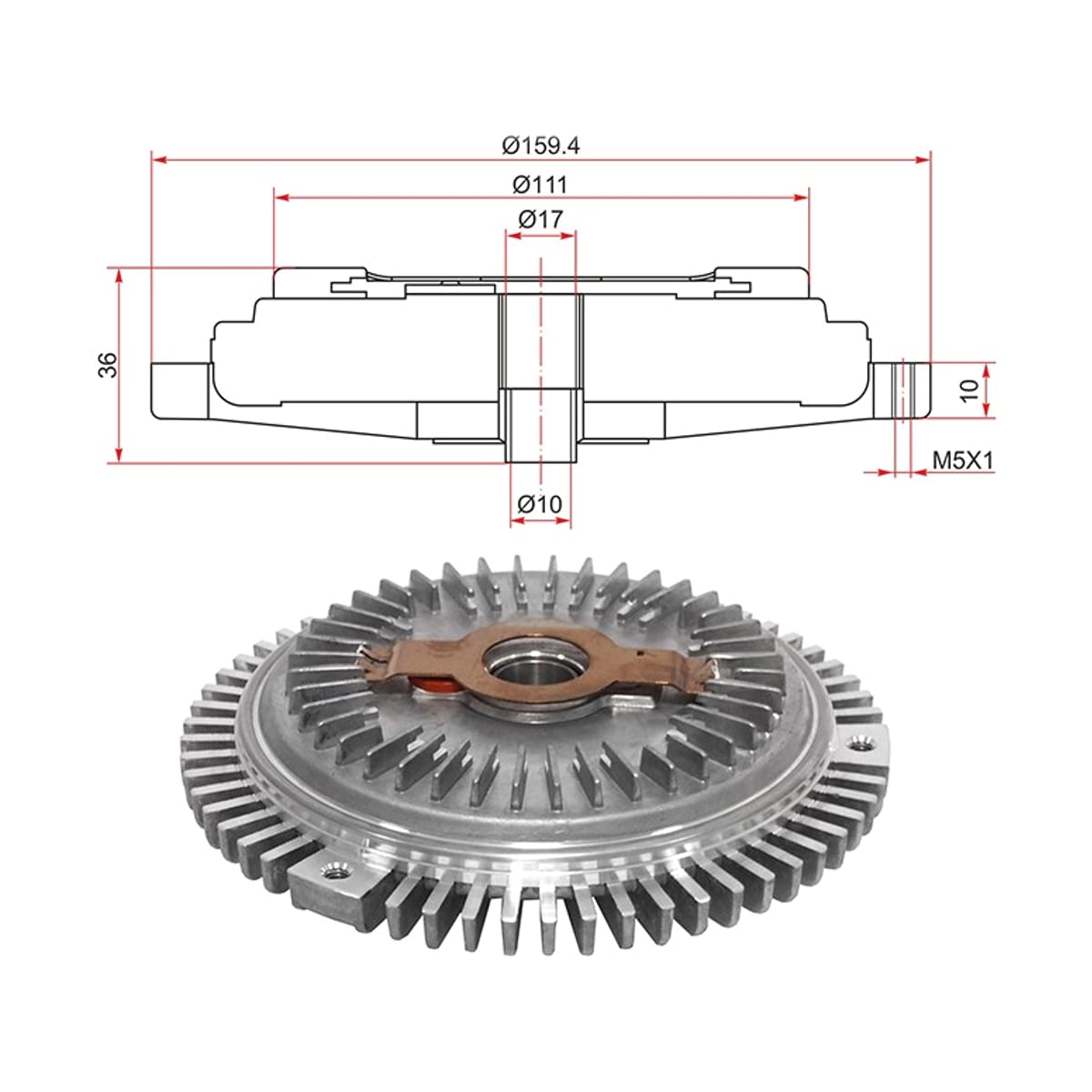 SAT Вискомуфта Mercedes-Benz E-Class 95-03 / S-Class 91-99 STA1032000622