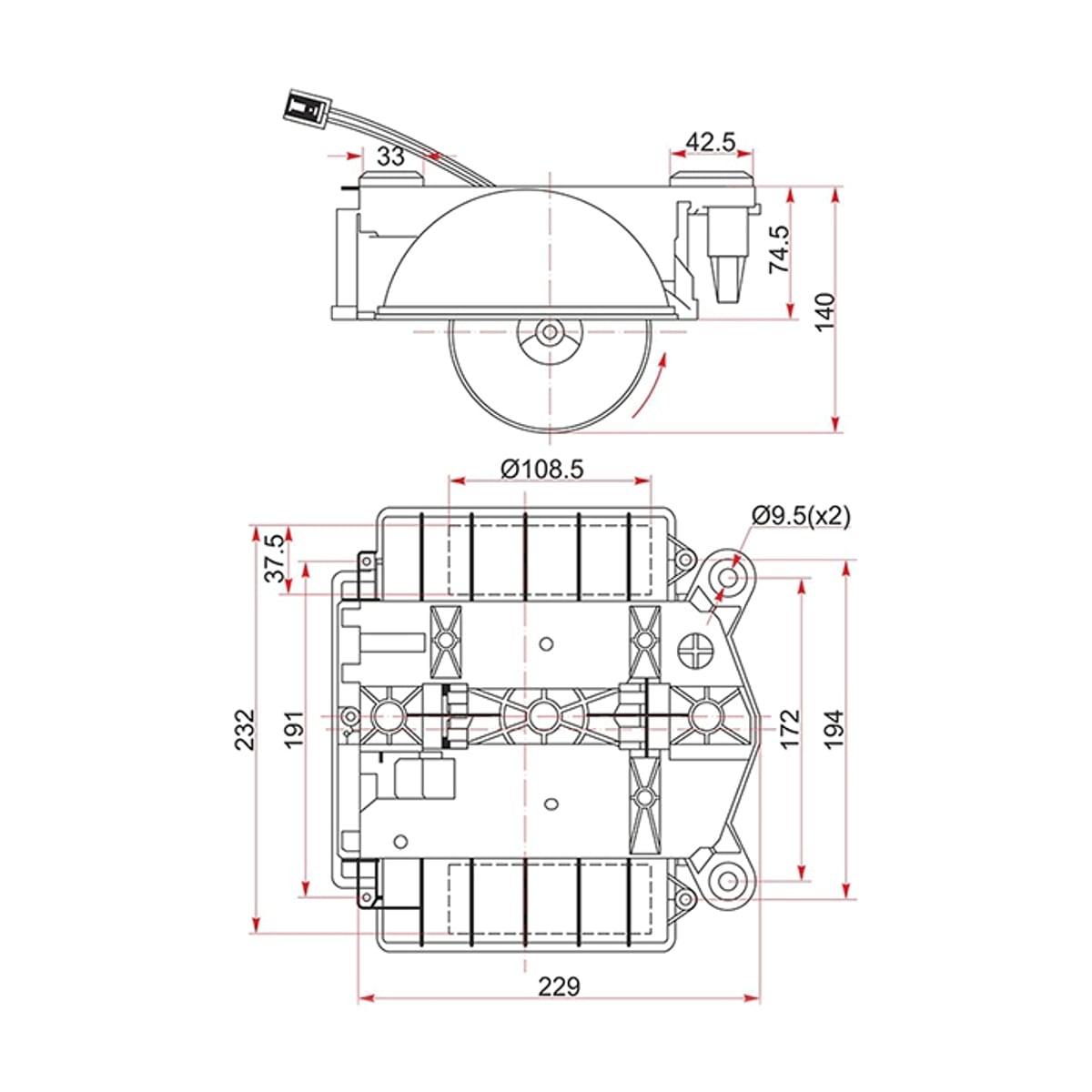 Деталь Мотор отопителя салона (Левый руль) Mercedes-Benz S-Class 05-13 / CL-Class 06-14 SAT