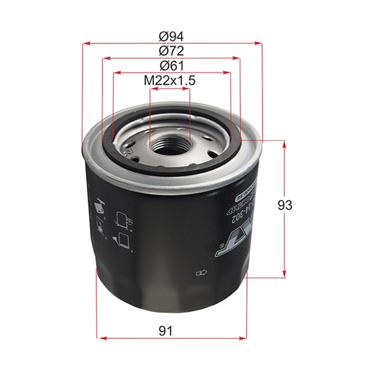 SAT Фильтр масляный Ford Explorer 00-11 / Mondeo 92-07 STAJ5714302