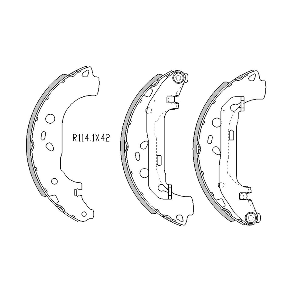 SAT Колодки тормозные барабанные Ford Focus 04-11 / Mazda 3 03-09 STB3YH2638Z