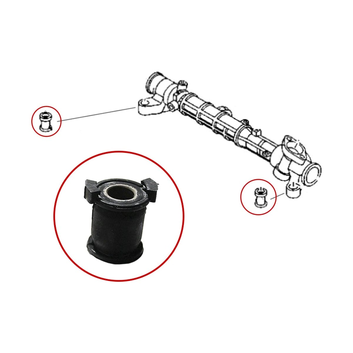 SAT Сайлентблок рулевой рейки Mazda 3 03-13 / 3 MPS 06-13 STBP4L32123B