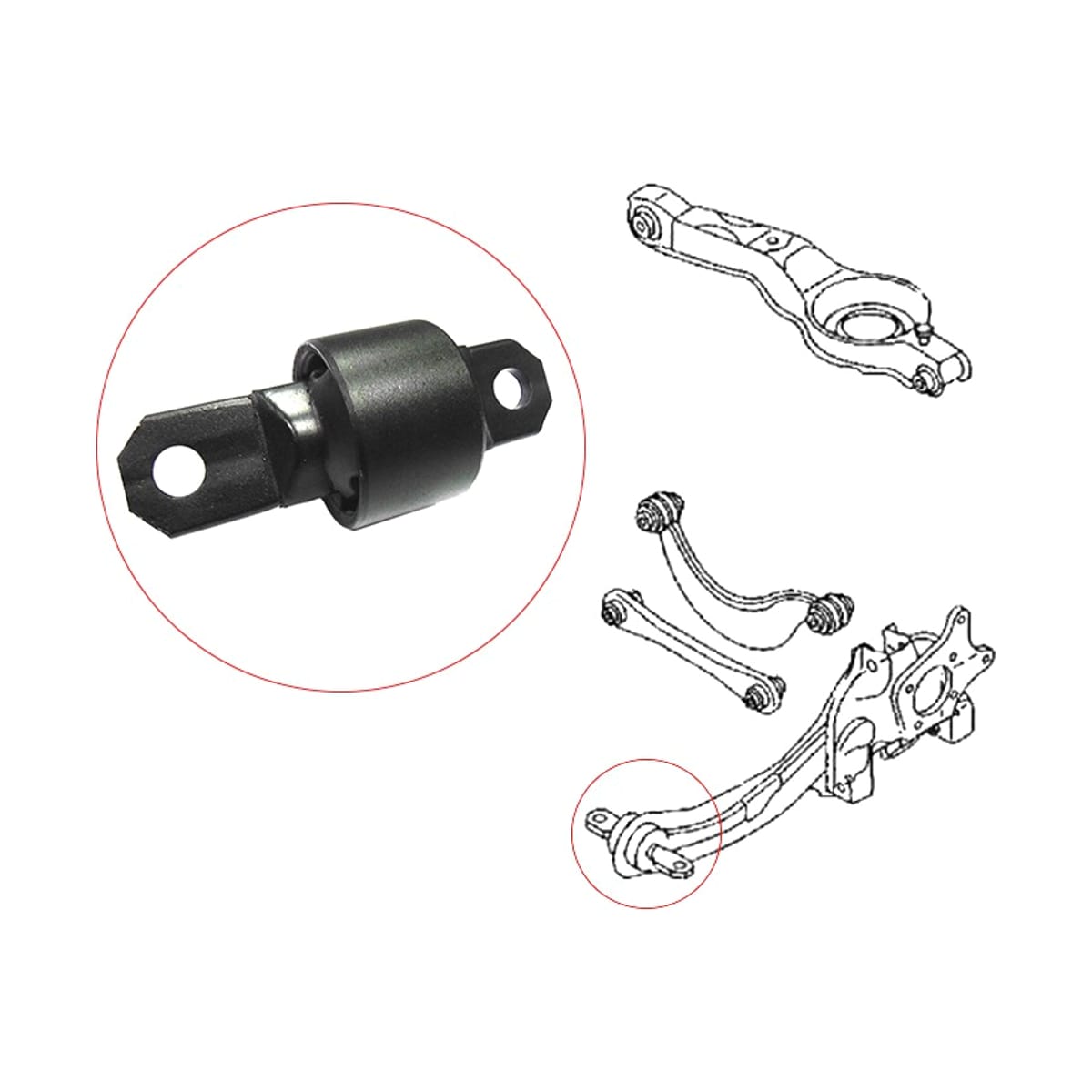 SAT Сайлентблок рычага Ford Focus 98-11 / Mazda 3 03-13