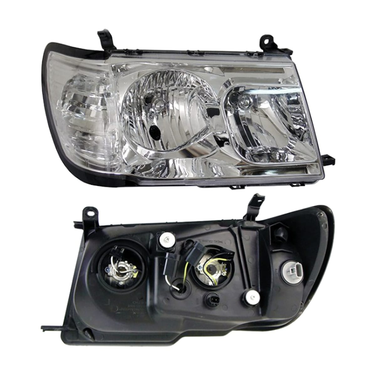 SAT Фара Toyota Land Cruiser (J100) 98-02 (Справа/ Галоген/ Ручная регулировка/ Цельная) STD121103RLDE1