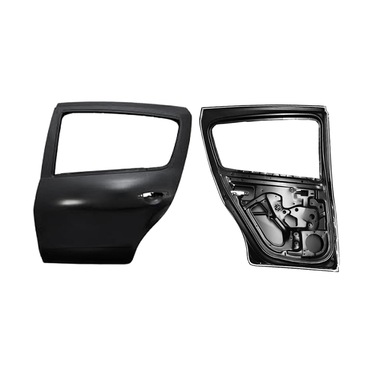 SAT Дверь задняя Renault Sandero 09-14 / Sandero Stepway 10-14 (Слева/ с отверстиями под молдинг) STDC310412