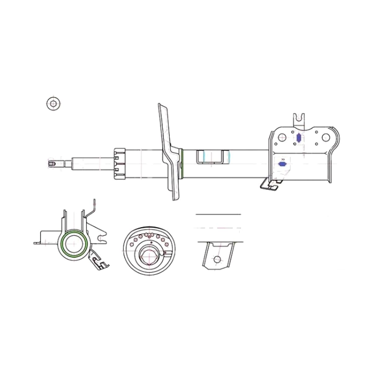 SAT Стойка передняя Nissan Qashqai 06-13 / X-Trail 10-15 (Справа) STE4302JD04A