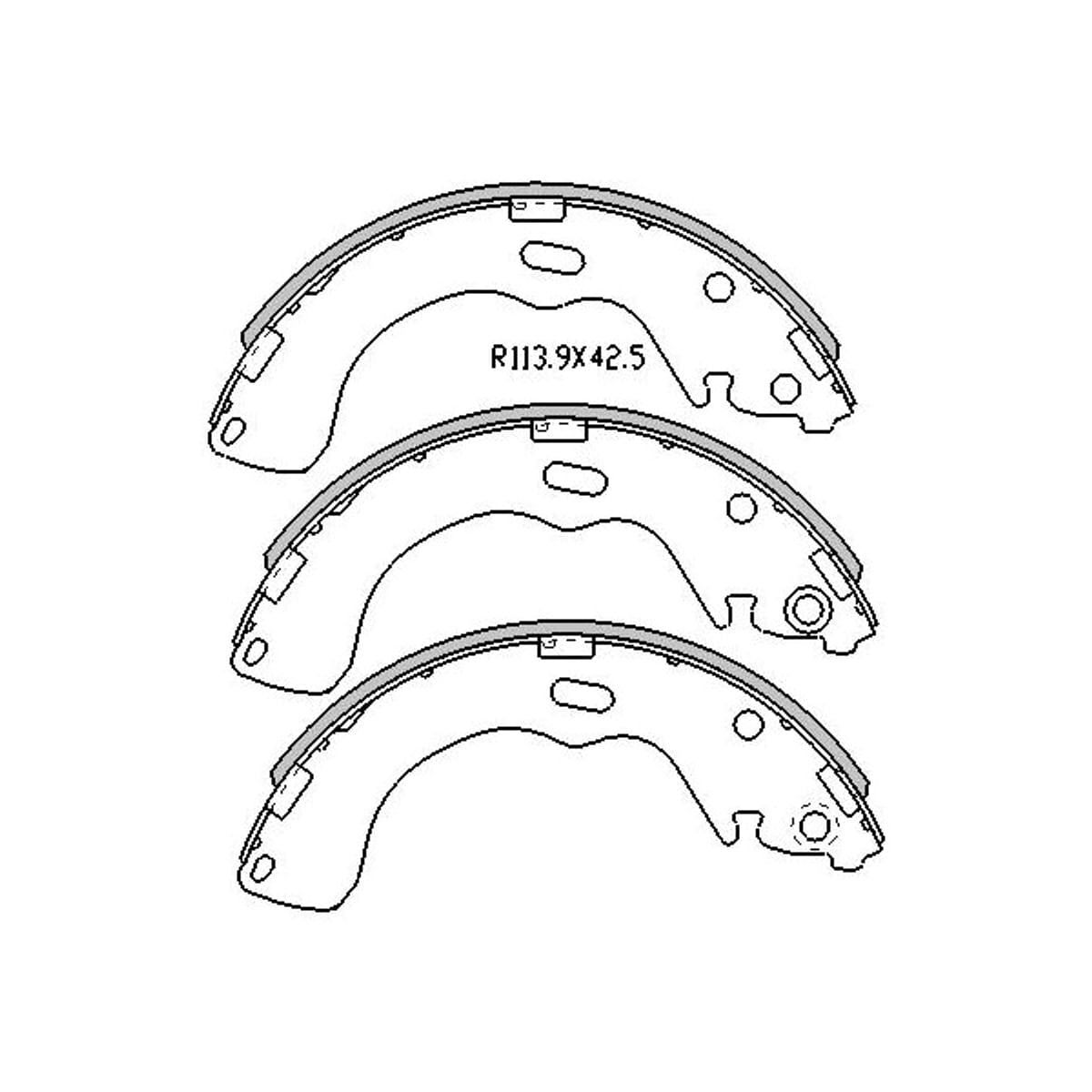 SAT Колодки тормозные барабанные Ford Maverick 00-07 / Mazda 626 97-02 STECY12638ZC
