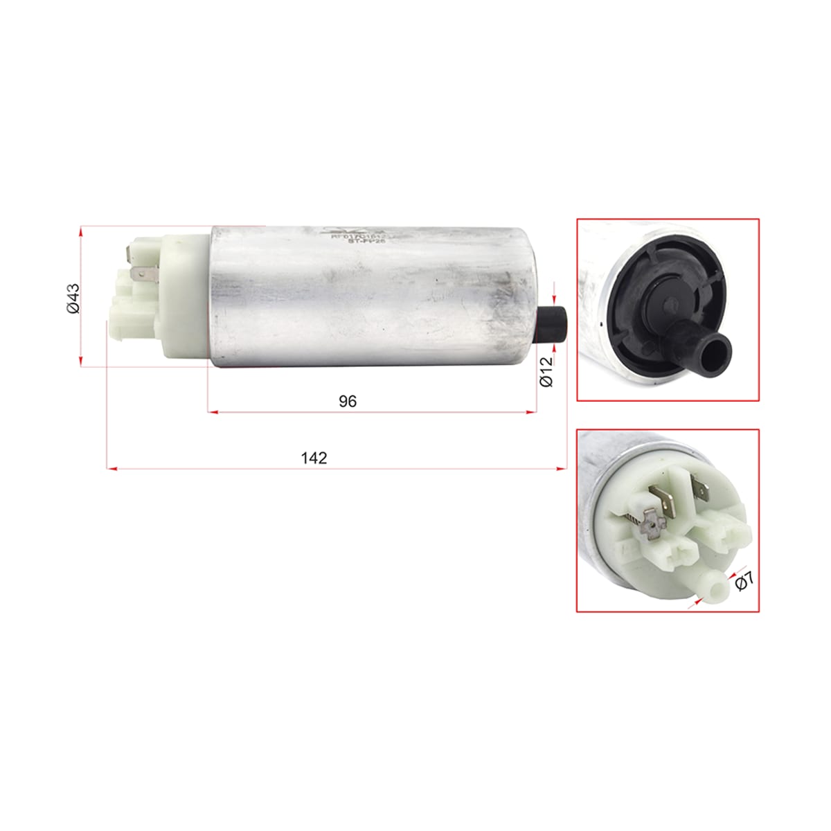 SAT Топливный насос BMW 3-Series 81-01 / 5-Series 88-96 STFP26