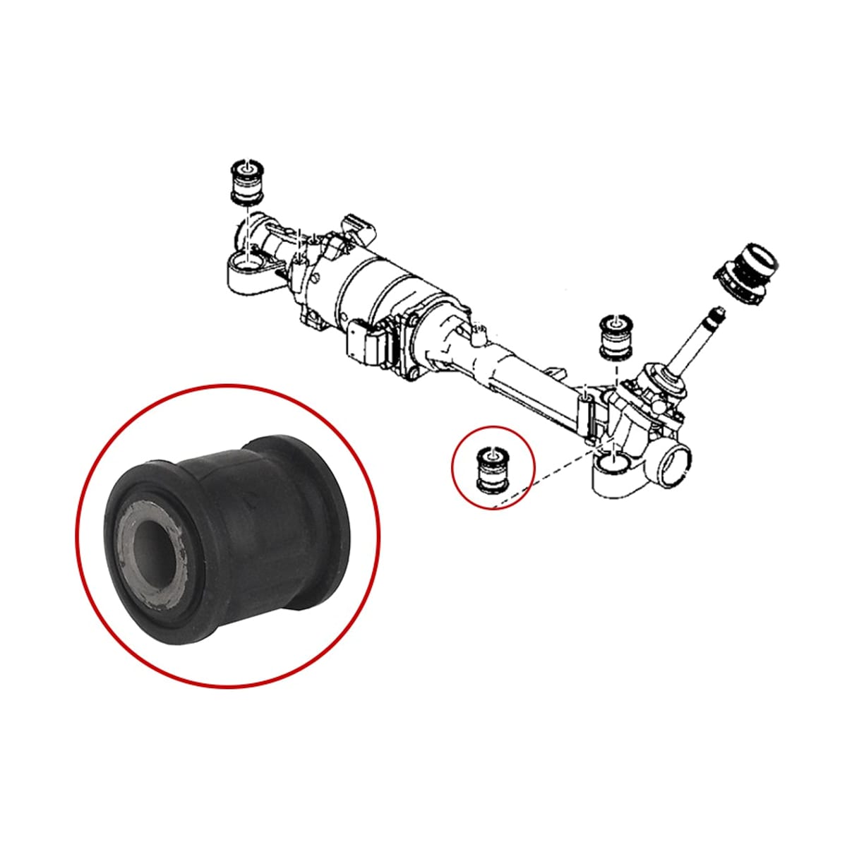 SAT Сайлентблок рулевой рейки Mazda 6 07-12 / Atenza 07-12 STG33S32123B