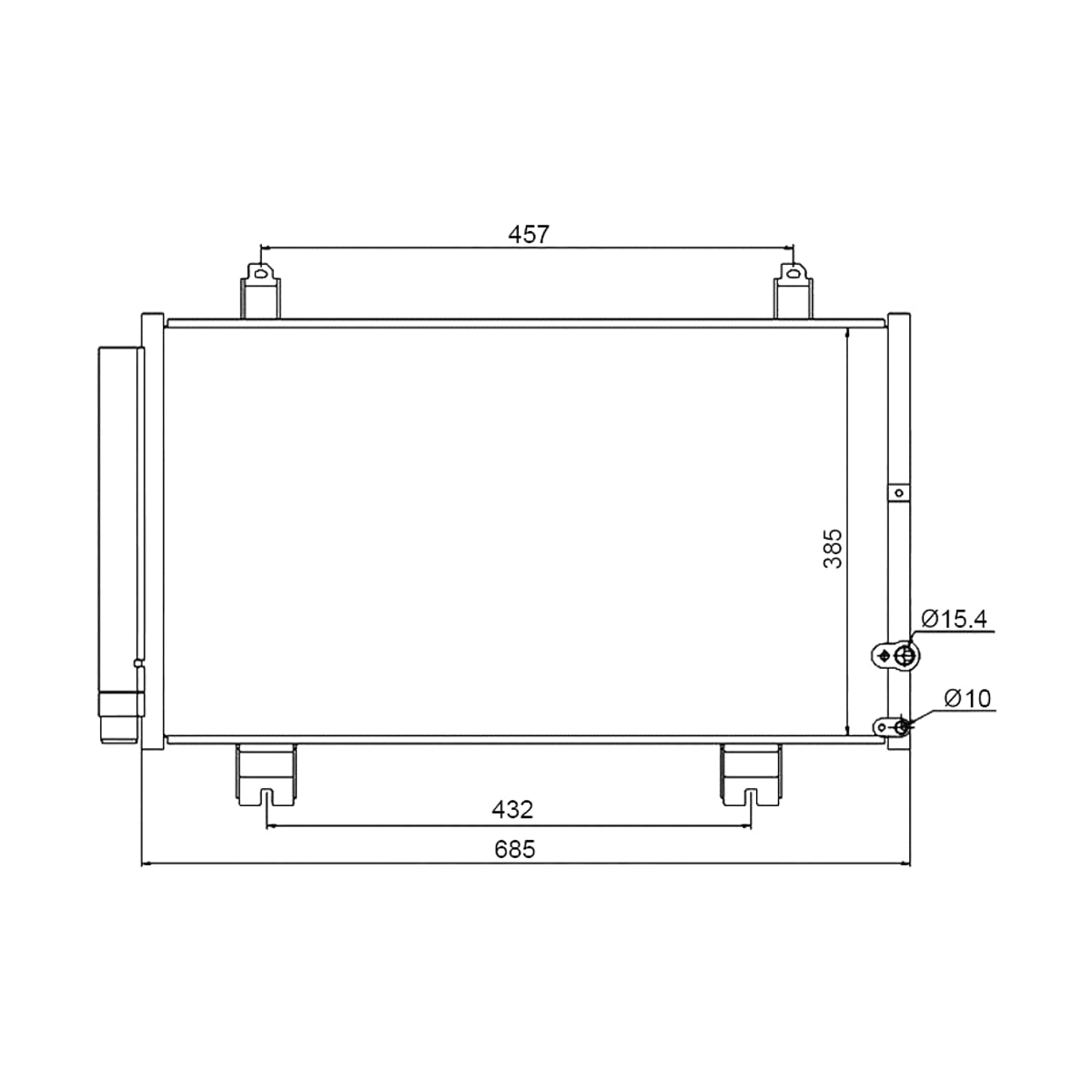SAT Радиатор кондиционера Lexus GS 05-12 / Toyota Mark X 04-19 STLX323940