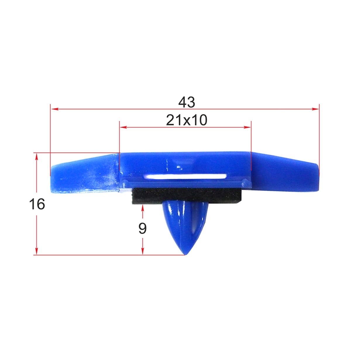SAT Клипса (молдинга кузова HONDA (Продажа по 10шт)) STM10563