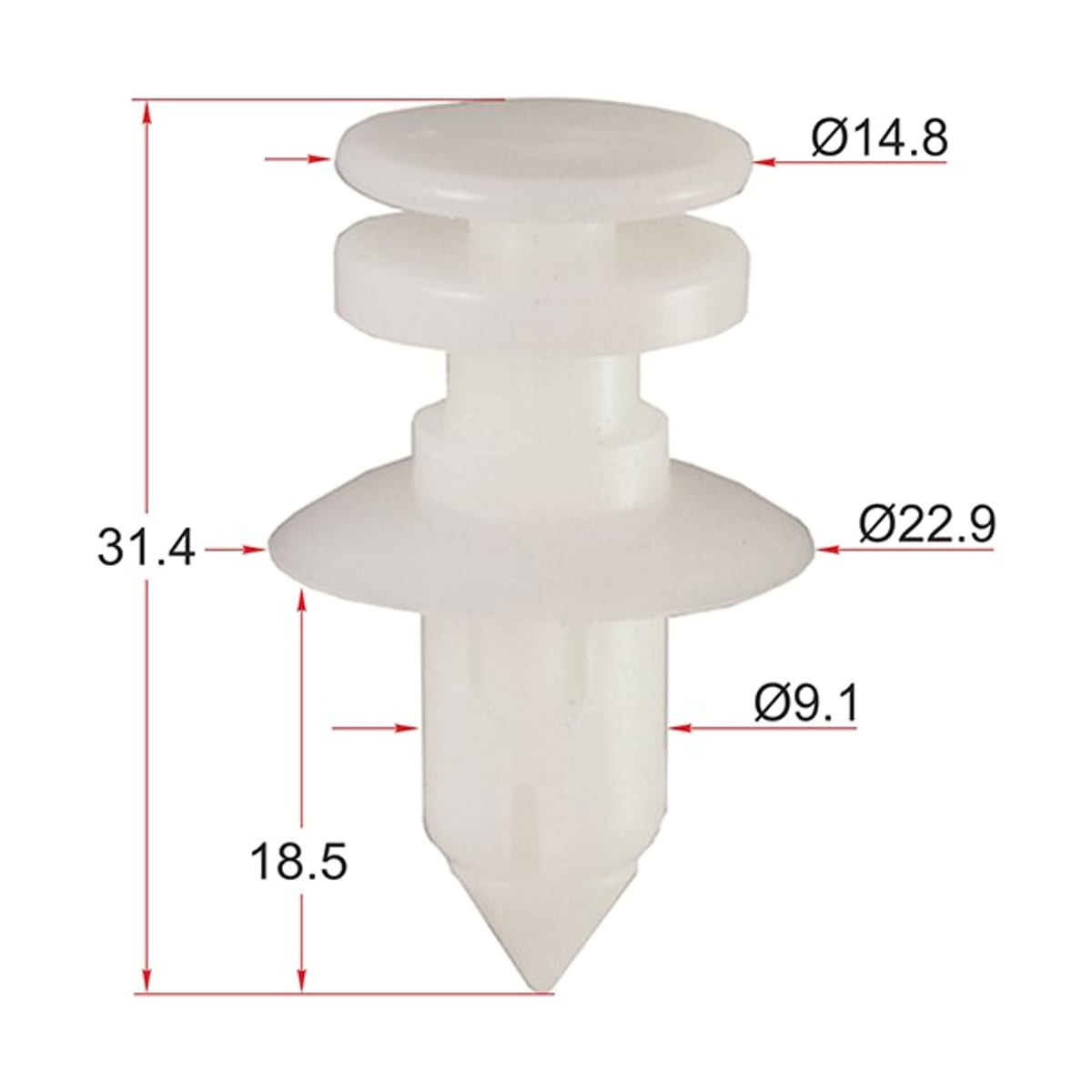 SAT Клипса (обшивки двери FORD (Продажа по 10шт)) STM10764
