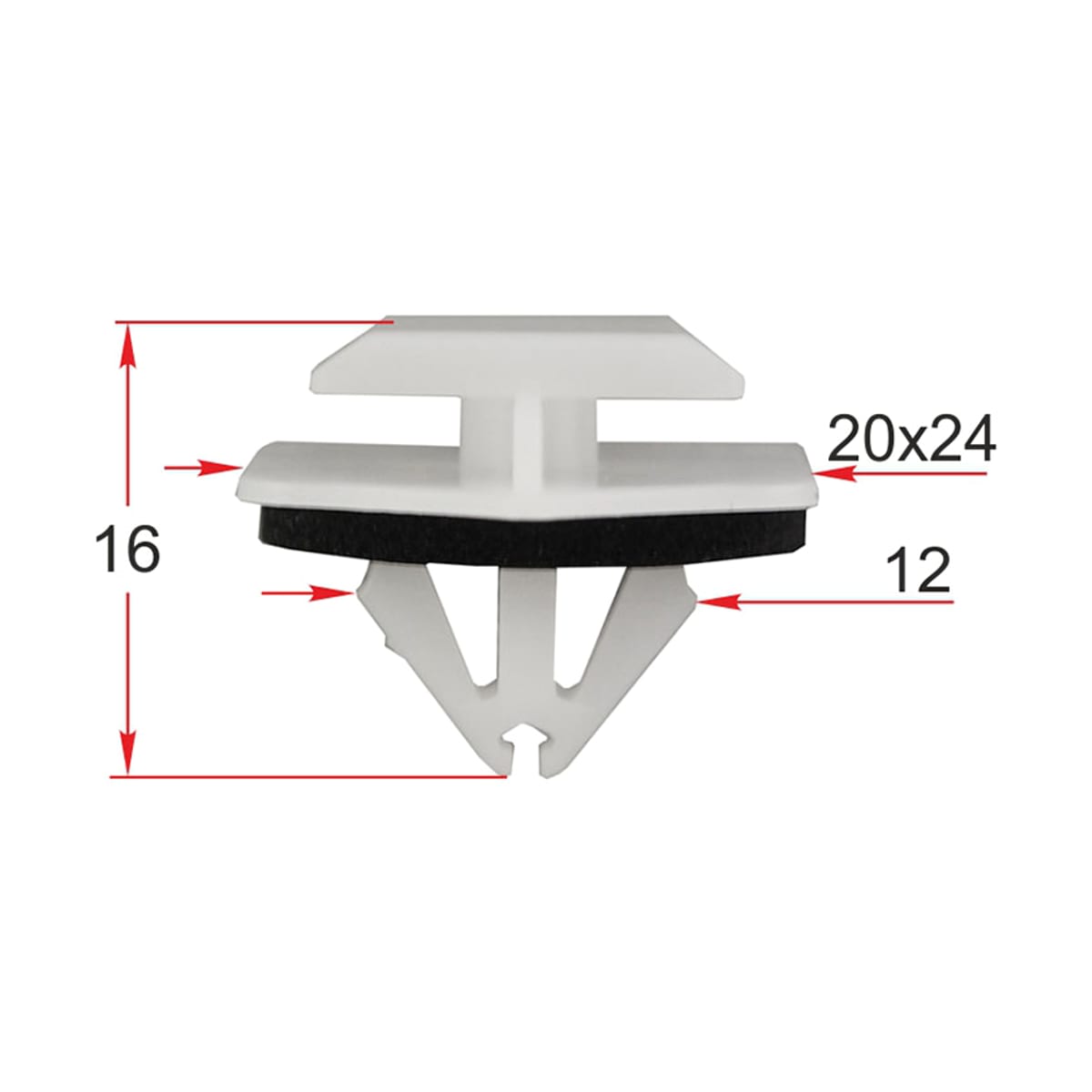 SAT Клипса (молдинга кузова FORD (Продажа по 10шт)) STM12337