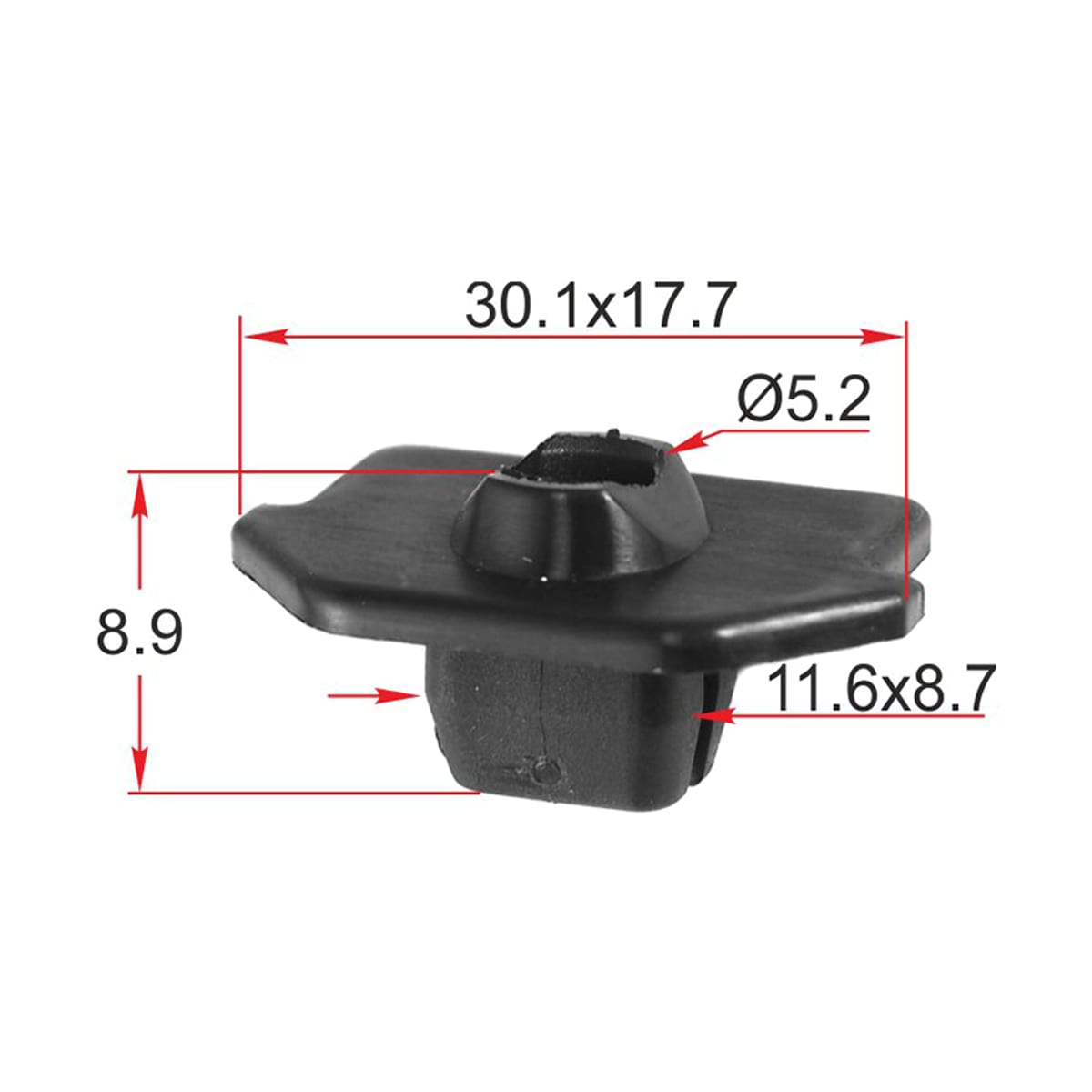 SAT Клипса (крепления бампера TOYOTA/LEXUS (1 шт.)) STM12351